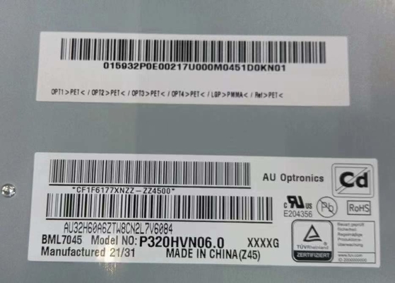 comprare AUO 32INCH Digital Signage LCD Panel P320HVN06.0 1920*1080Pixels 69PPI 4000 1 Contrasto 51P LCM online manufacture