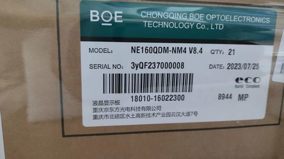 comprare BOE 16 pollici pannello LCD per desktop NE160QDM-NM4 2560*1600Pixels 188ppi 1250CD/M2 3.3V pannello LCD esterno ad alta luminosità online manufacture