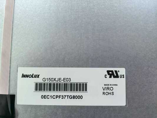 Un buon prezzo. Pannello di visualizzazione LCD industriale Innolux da 15 pollici G150XJE-E03 con 1024*768 pixel 450 cd/m2 Luminosità e 70K ore di vita in linea