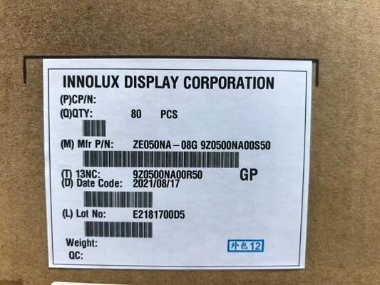 Un buon prezzo. Monitor LCD Innolux da 5 pollici ZE050NA-08G con 640*480 pixel 159PPI e connettore 50PIN per videocitofono in linea